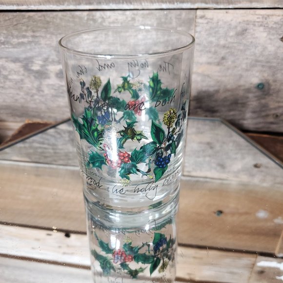 Portmeirion Glassware Set of Four Double Old Fashioned - The Holly & The Ivy - Picture 3 of 10